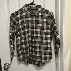 Woodland Brand Boys Long Sleeve Plaid Shirt, SZ 8 100% Cotton